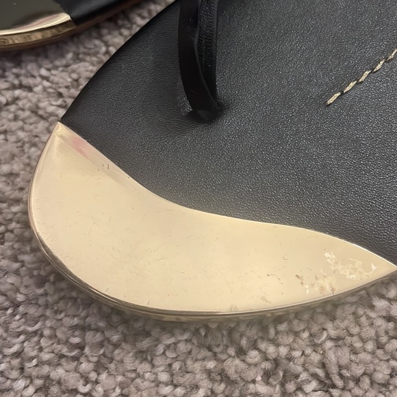 Dolce Vita Black & Gold Sandals - Picture 5 of 5